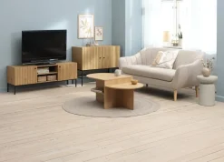 HEMDRUP Tv-borde|TV-bord 2 låger egefarve