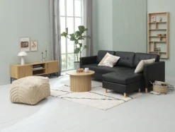 HEMDRUP Tv-borde|TV-bord 2 låger egefarve