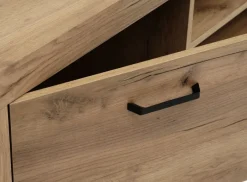 LINTRUP Tv-borde|TV-bord 2 låger lys egefarve