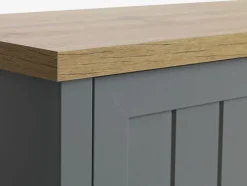 MARKSKEL Tv-borde|TV-bord 2 låger grå/egefarve Grå+Eg