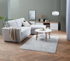 MARKSKEL Tv-borde|TV-bord 2 låger hvid/egefarve Hvid+Eg