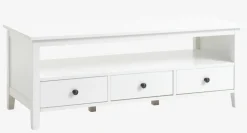 NORDBY Tv-borde|TV-bord 3 skuffer hvid