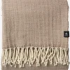 BRUNIA Plaider|Uldplaid 130x170 beige
