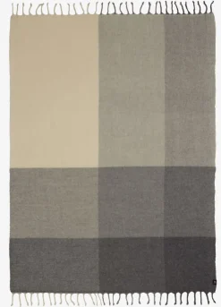 LUNDKARSE Plaider|Uldplaid 130x170 grå/beige