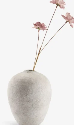 IVAR Vaser|Vase Ø17xH21cm hvid/grå