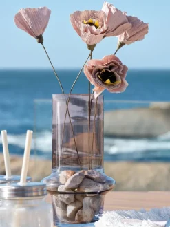 KRIS Vaser|Vase Ø15xH26cm blå/rosa