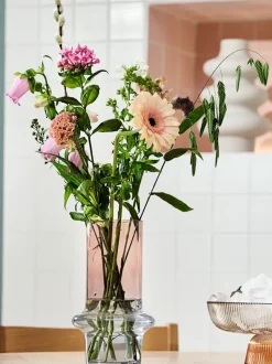 KRIS Vaser|Vase Ø15xH26cm blå/rosa