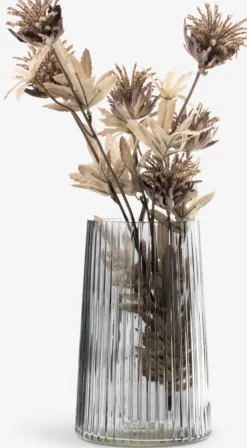 ROY Vaser|Vase Ø13xH20cm grå