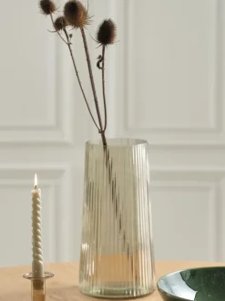 ROY Vaser|Vase Ø16xH30cm khaki