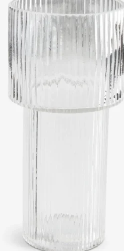 RUNE Vaser|Vase Ø12xH25cm klar