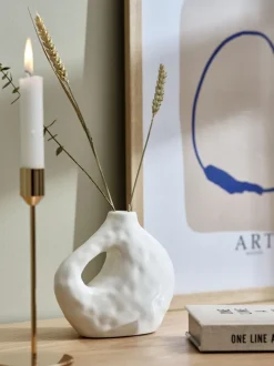 SIGFRED Vaser|Vase B16xL7xH14cm hvid