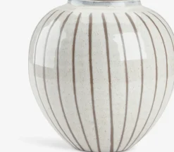 SOFUS Vaser|Vase Ø21xH21cm grå/brun