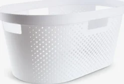 INFINITY Vasketøjskurve|Vasketøjskurve|Vasketøjskurv B59xL38xH27cm hvid