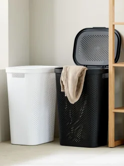 INFINITY Vasketøjskurve|Vasketøjskurve|Vasketøjskurv plast Sort