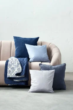 SOMMEREIK Plaider|Vattæppe 130x170 blå/hvid