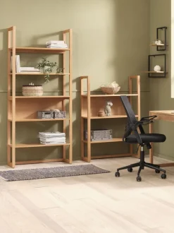 TRAPPEDAL Hylder|Hylder|Væghylde 2 stk/pk egefarve/sort