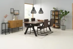 TRAPPEDAL Hylder|Hylder|Væghylde 2 stk/pk egefarve/sort