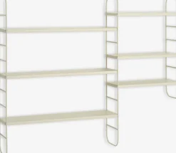 VANDRUP Hylder|Hylder|Væghylde 6 justerbare hylder beige