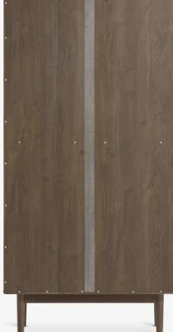 VESTERBY Skænke Og Vitrineskabe|Skænke Og Vitrineskabe|Vitrine høj 2 låger mørk eg Mørkeg