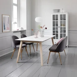 NORDBY Skænke Og Vitrineskabe|Skænke Og Vitrineskabe|Vitrineskab 2 låger 1 skuffe hvid