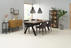 TRAPPEDAL Skænke Og Vitrineskabe|Skænke Og Vitrineskabe|Vitrineskab eg/sort