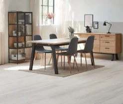 TRAPPEDAL Skænke Og Vitrineskabe|Skænke Og Vitrineskabe|Vitrineskab eg/sort