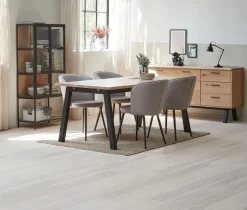 TRAPPEDAL Skænke Og Vitrineskabe|Skænke Og Vitrineskabe|Vitrineskab eg/sort