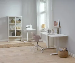 VIRUM Skænke Og Vitrineskabe|Skænke Og Vitrineskabe|Vitrineskab 2 låger Hvid