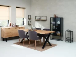 VIRUM Skænke Og Vitrineskabe|Skænke Og Vitrineskabe|Vitrineskab 2 låger Sort