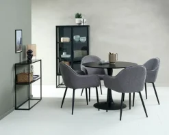 VIRUM Skænke Og Vitrineskabe|Skænke Og Vitrineskabe|Vitrineskab 2 låger Sort