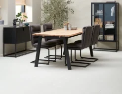 VIRUM Skænke Og Vitrineskabe|Skænke Og Vitrineskabe|Vitrineskab 2 låger Sort